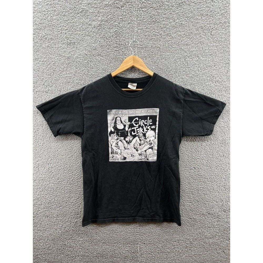 Hanes Vintage Circle Jerks Classroom Tee Black T-Shirt Size Medium